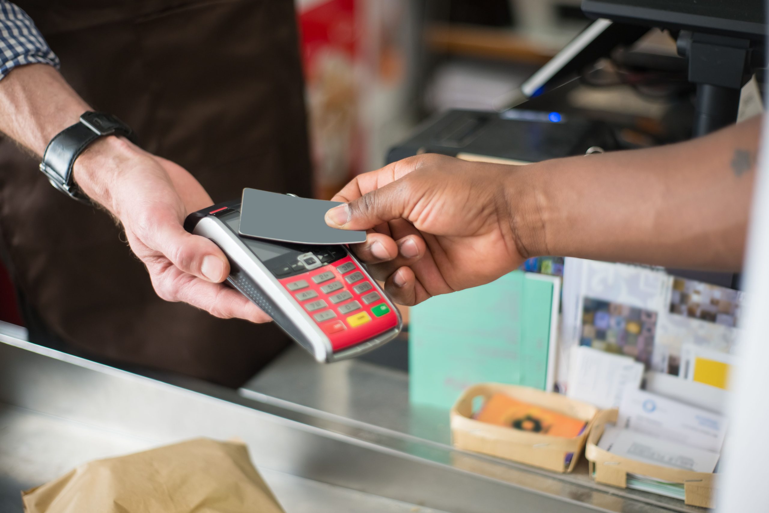Transaction sans contact en magasin
